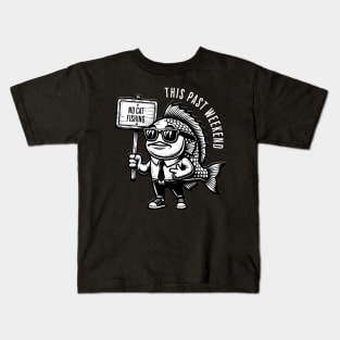 Theo Von Podcast No Catfishing Funny Fish Design Kids T-Shirt